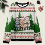 Vintage Christmas Pig Ugly Sweater