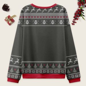 Vintage When You're Dead Inside Skeleton Ugly Christmas Sweater