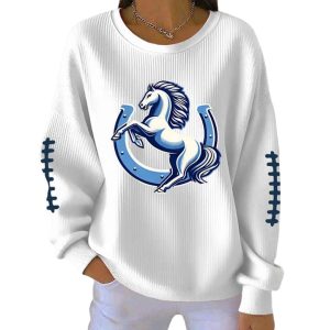 Women's Colts Football Casual Print Sweatshirt