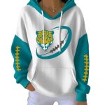 Women's Jaguars Football Print Casual Hoodie