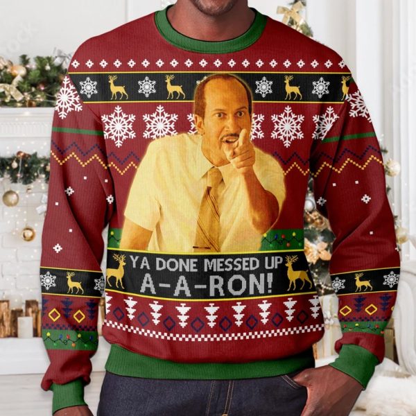 Ya Done Messed Up Aaron Key And Peele Ugly Christmas Sweater