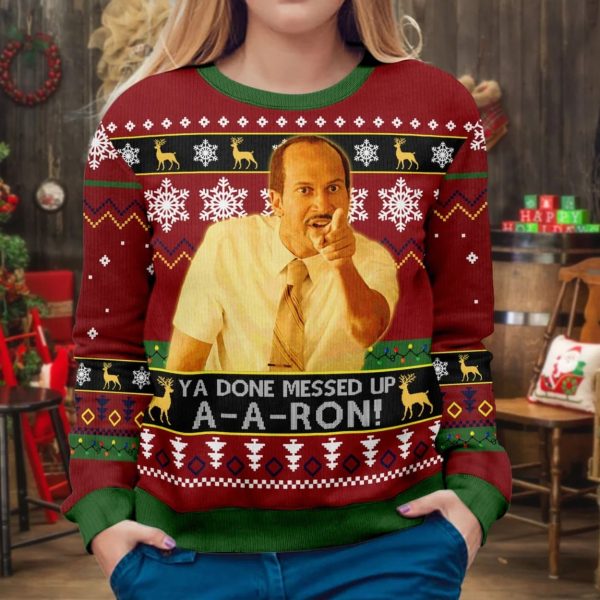 Ya Done Messed Up Aaron Key And Peele Ugly Christmas Sweater