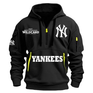 Yankees 2025 AL Wild Card Quarter Zip Hoodie