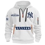 Yankees 2025 AL Wild Card Quarter Zip Hoodie