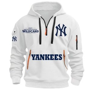 Yankees 2025 AL Wild Card Quarter Zip Hoodie