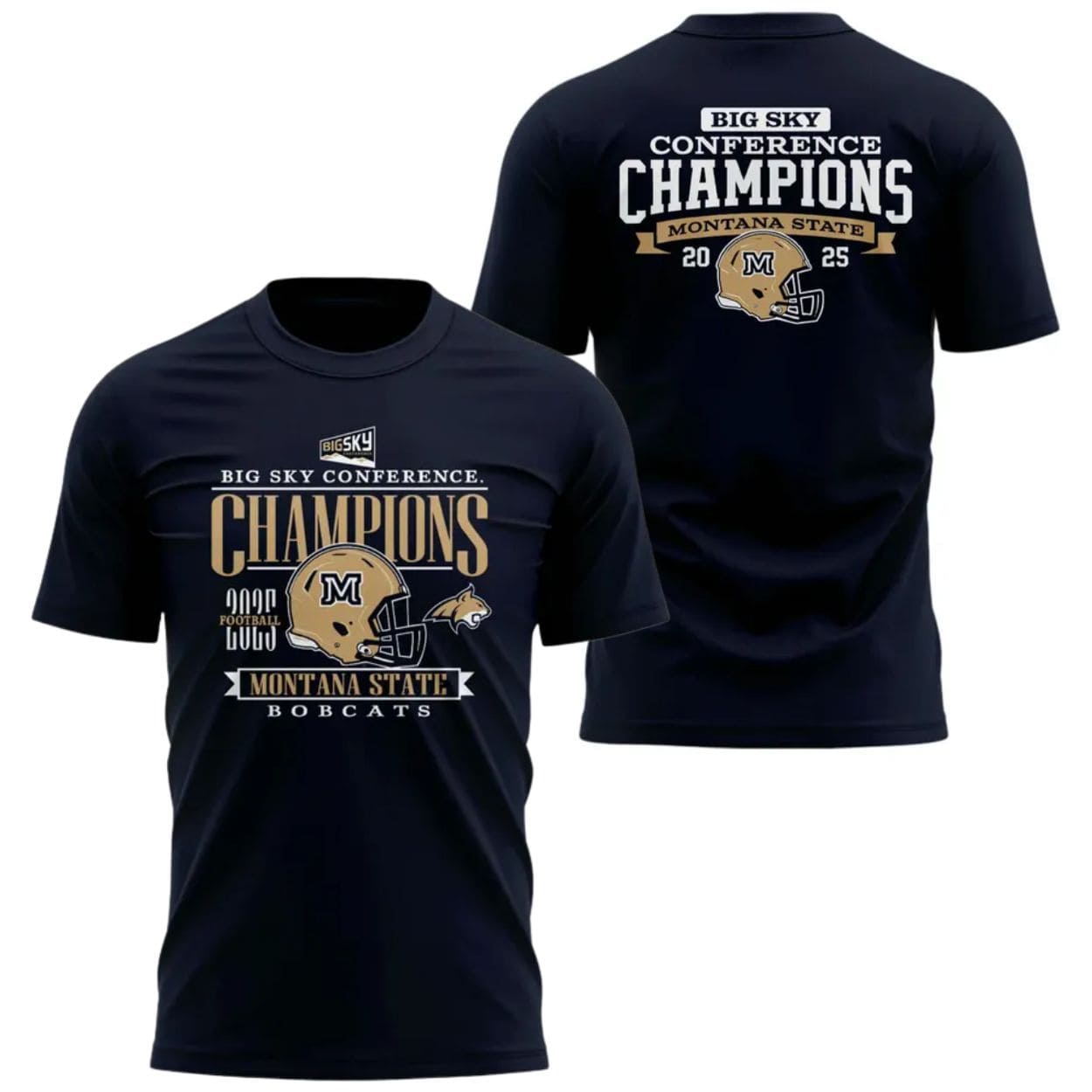 2025 Big Sky Conference Champions Montana State Football T Shirt 1 2025 Big Sky Conference Champions Montana State Football T Shirt 1