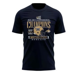 2025 Big Sky Conference Champions Montana State Football T-Shirt 3 2025 Big Sky Conference Champions Montana State Football T Shirt 2