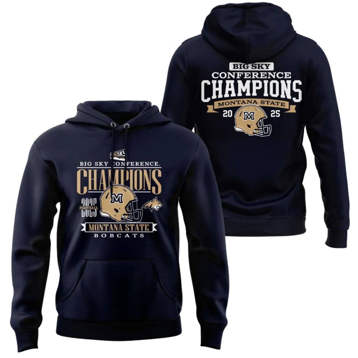 2025 Big Sky Conference Champions Montana State Football T-Shirt 2025 Big Sky Conference Champions Montana State Football T-Shirt