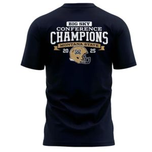 2025 Big Sky Conference Champions Montana State Football T-Shirt 2 2025 Big Sky Conference Champions Montana State Football T Shirt