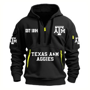 AM Aggies EST 1894 Quarter Zip Hoodie 1