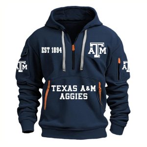 AM Aggies EST 1894 Quarter Zip Hoodie 3