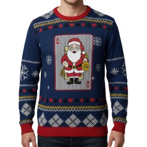 Ace of Santa Ugly Christmas Sweater