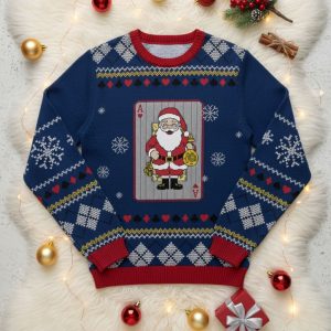 Ace of Santa Ugly Christmas Sweater 1 Ace of Santa Ugly Christmas Sweater