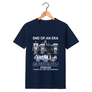 Aikman Smith Irvin End Of An Era Cowboys Forever Thank You For The Memories Shirt 1 navy 1