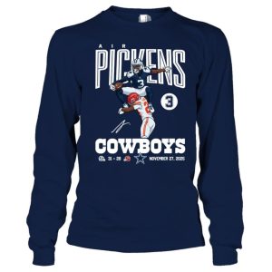 Air Pickens Cowboys 31-28 Chiefs November 27 2025 Shirt 1 Air Pickens Cowboys 31 28 Chiefs November 27 2025 Shirt 2