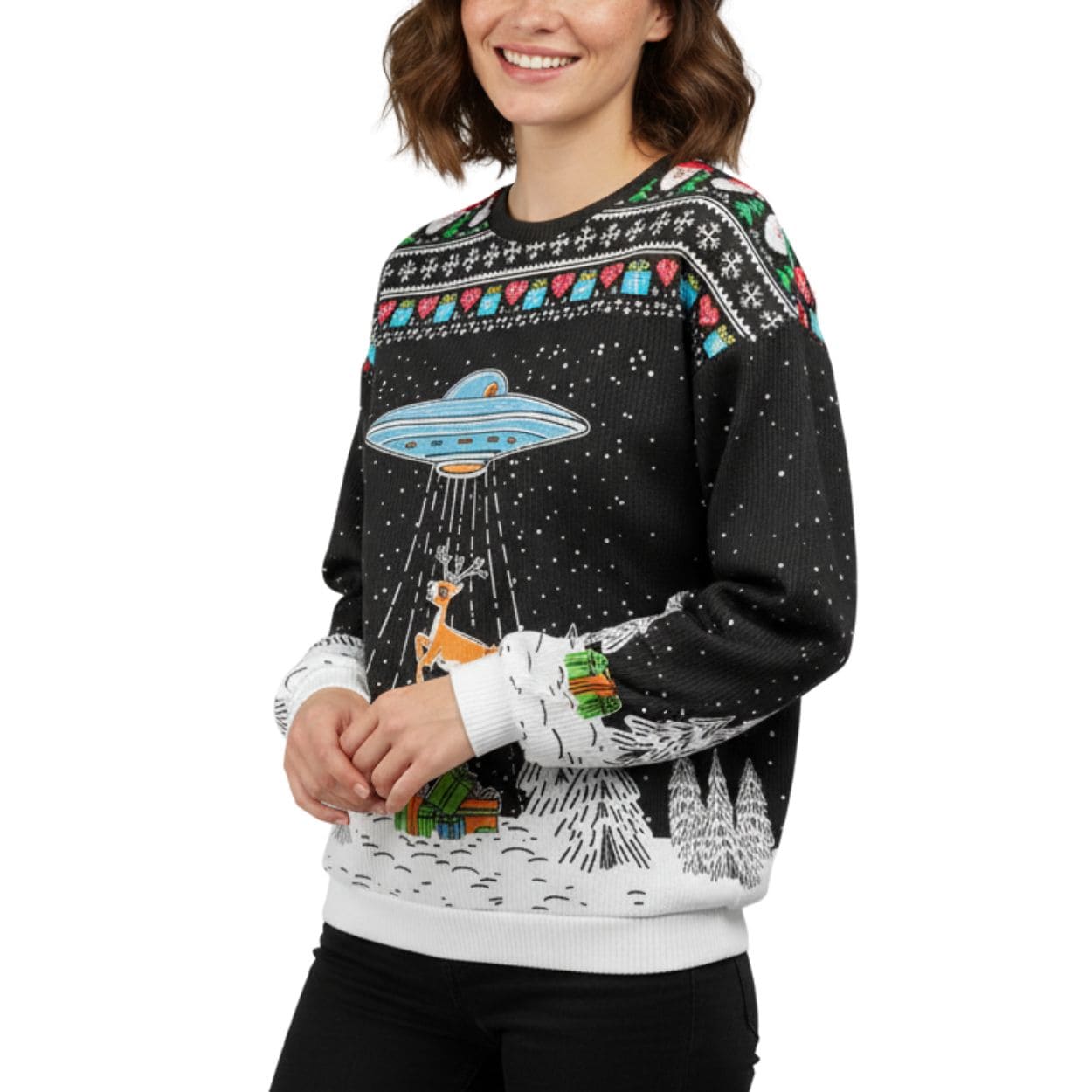 Alien Christmas Abduction Christmas Ugly Sweater Alien Christmas Abduction Christmas Ugly Sweater