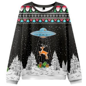 Alien Christmas Abduction Christmas Ugly Sweater
