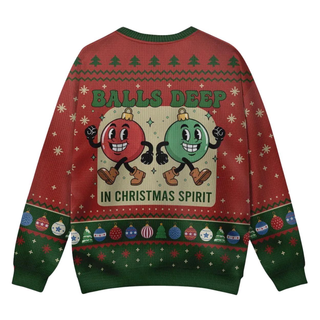 Balls Deep In Christmas Spirit Ugly Sweater Balls Deep In Christmas Spirit Ugly Sweater