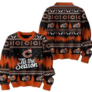 Bears Tis The Season Christmas Ugly Sweater