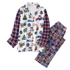 Bills Football Christmas Pajamas Set