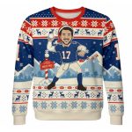 Bills Josh Allen Welcome To The North Pole Ugly Christmas Sweater