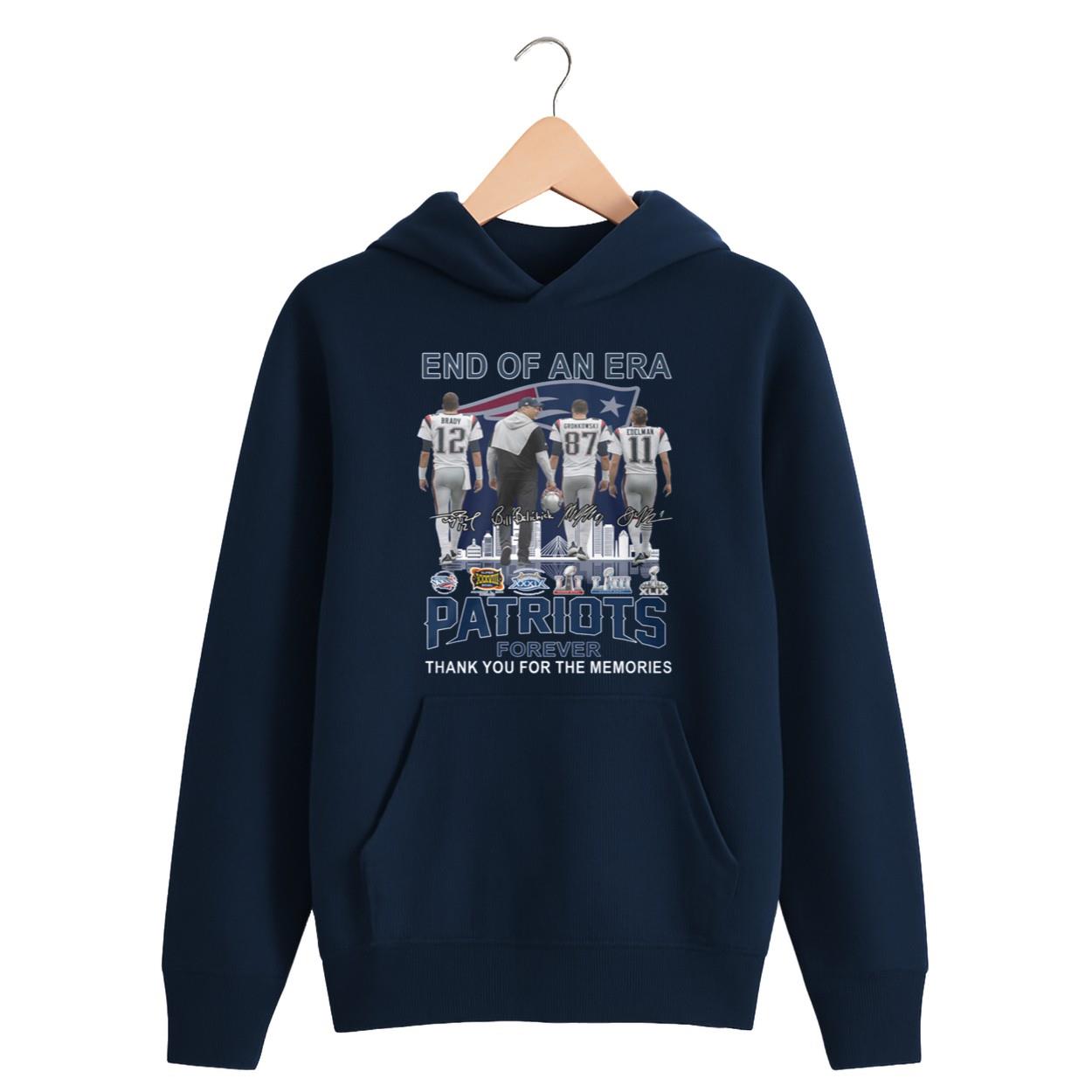 Brady Gronkowski Edelman End Of An Era Patriots Forever Thank You For The Memories Shirt Brady Gronkowski Edelman End Of An Era Patriots Forever Thank You For The Memories Shirt