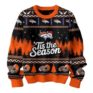 Broncos Tis The Season Christmas Ugly Sweater 1