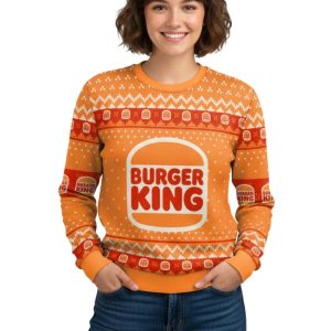 Burger King Fast Food Ugly Christmas Sweater 2