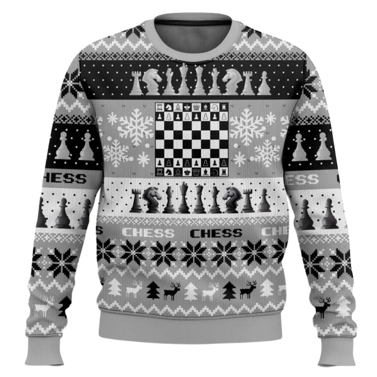 Chess Board Games Ugly Christmas Sweater Chess Board Games Ugly Christmas Sweater