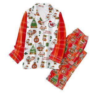 Chiefs Football Christmas Pajamas Set