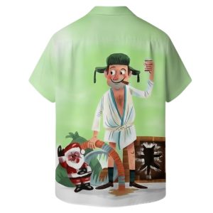Christmas Vacation Eddie Chest Pocket Hawaiian Shirt 2 Christmas Vacation Eddie Chest Pocket Hawaiian Shirt 3