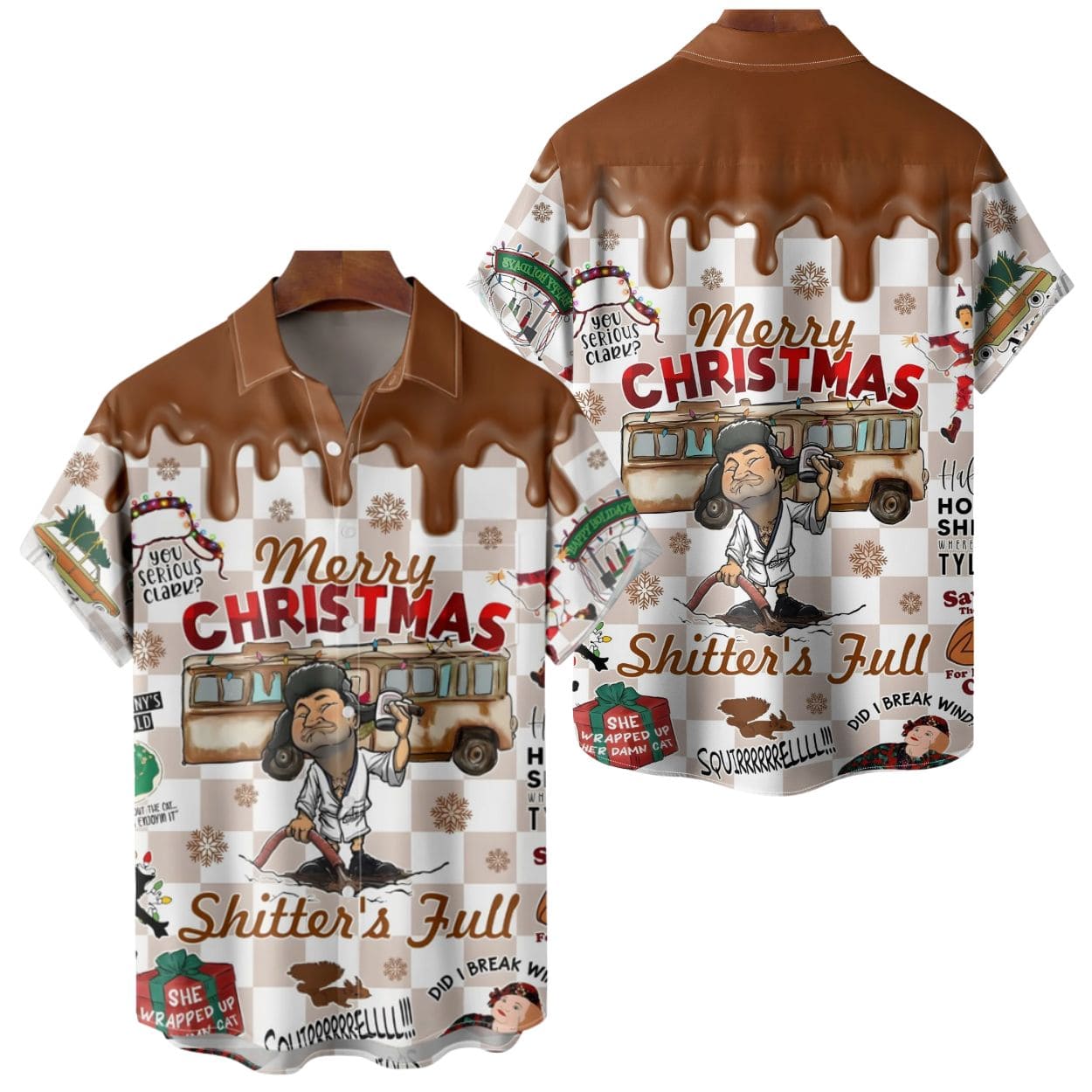 Christmas Vacation Eddie Merry Christmas Shitter's Full Hawaiian Shirt 1 Christmas Vacation Eddie Merry Christmas Shitter's Full Hawaiian Shirt 1