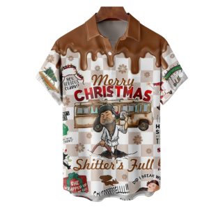 Christmas Vacation Eddie Merry Christmas Shitter's Full Hawaiian Shirt 1 Christmas Vacation Eddie Merry Christmas Shitter's Full Hawaiian Shirt 2