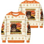 Circumcision Survivor Funny Cat Meme Christmas Ugly Sweater