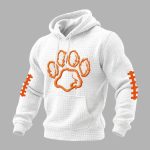 Clemson Football Print Waffle Fabric Hoodie
