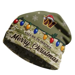 Commanders Salute To Service Christmas Beanie Hat 1 Commanders Salute To Service Christmas Beanie Hat