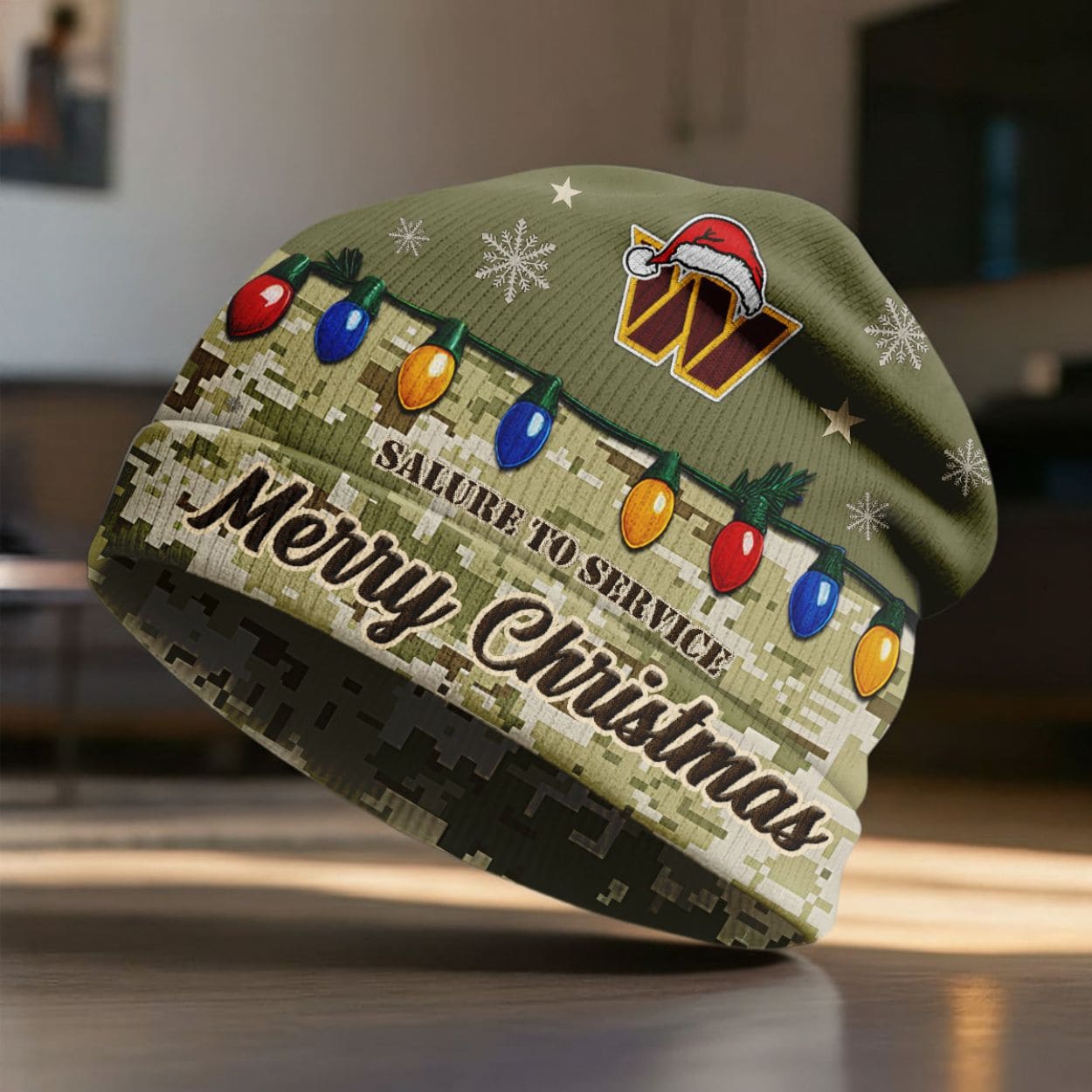 Commanders Salute To Service Beanie Hat Commanders Salute To Service Beanie Hat