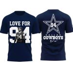 Cowboys Brandon Aubrey Love For 94 Marshawn Shirt