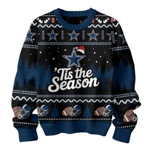 Cowboys Tis The Season Christmas Ugly Sweater 1