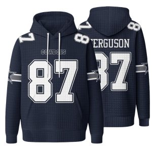 Dallas Football Ferguson 87 Waffle Hoodie