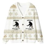 Decadent Smoking Cat Ugly Cardigan Sweater