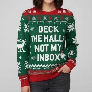Deck The Halls Not My Inbox Christmas Ugly Sweater