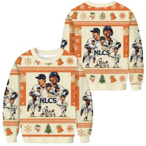 Dodgers 2025 NLCS Christmas Ugly Sweater