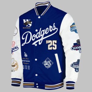 Dodgers 9X World Series Champions Bomber Jacket