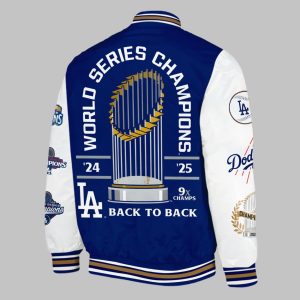Dodgers 9X World Series Champions Bomber Jacket