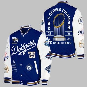 Dodgers 9X World Series Champions Bomber Jacket