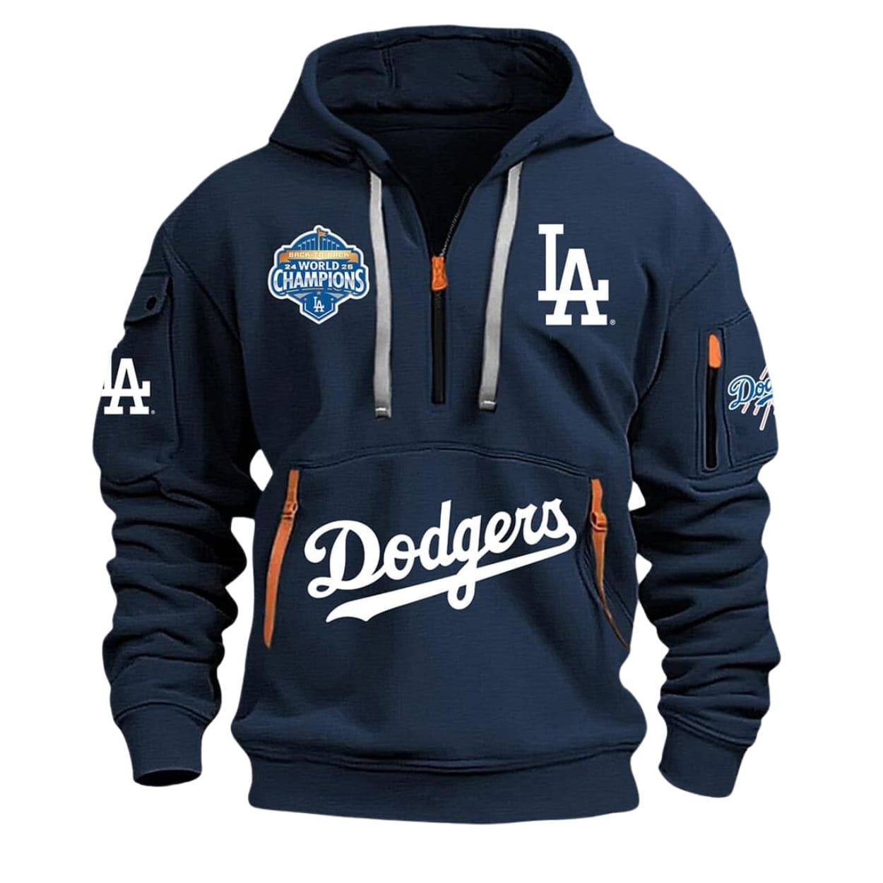 Dodgers B2B World Series 2025 Champions Quarter Zip Hoodie Dodgers B2B World Series 2025 Champions Quarter Zip Hoodie