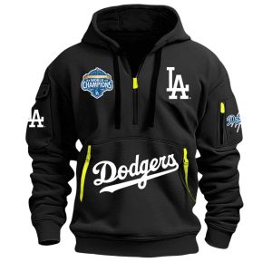 Dodgers B2B World Series 2025 Champions Quarter Zip Hoodie 1 Dodgers B2B World Series 2025 Champions Quarter Zip Hoodie