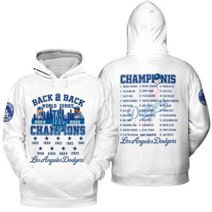 Dodgers Back 2 Back World Series Champions 2024 2025 Shirt