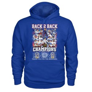 Dodgers Back 2 Back World Series Champions Thank You For The Memories Shirt